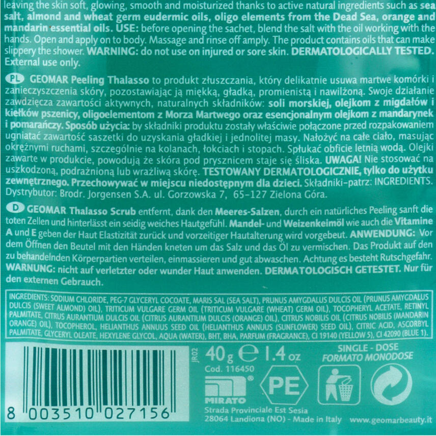 2x Gratis Proben GEOMAR Thalasso Scrub je 40 g