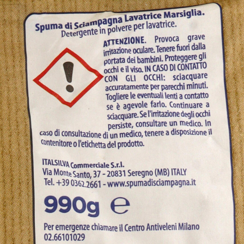 Spuma di Sciampagna Marsiglia Waschpulver  990g - 22 Waschladungen