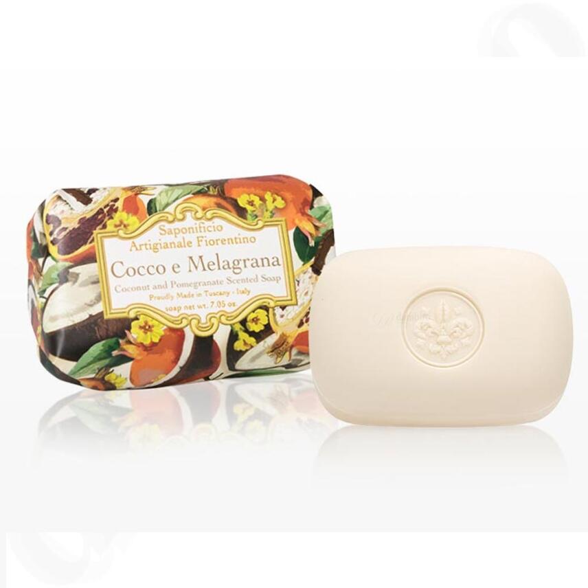Saponificio Artigianale Fiorentino Kokos und Granatapfel Seife 200 g