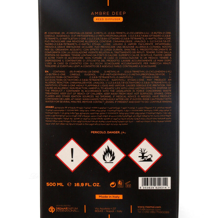 Roomoi Raumdiffusor Ambre Deep 500 ml