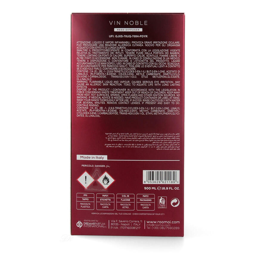 Roomoi Raumdiffusor Vin Noble 500 ml