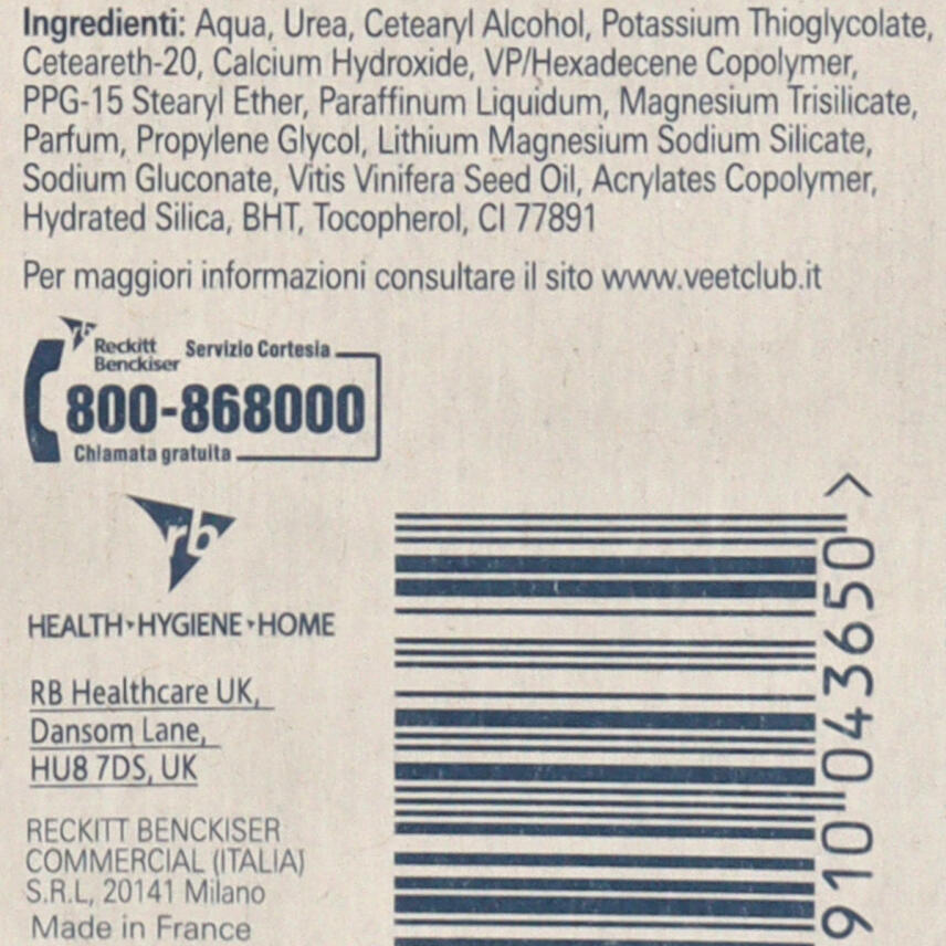 Veet Scrub Haarentfernungscreme unter der Dusche 150ml