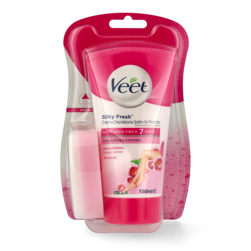 Veet Scrub Haarentfernungscreme unter der Dusche 150 ml normale Haut