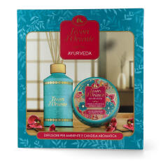 Tesori dOriente Geschenkset Ayurveda Raumdiffusor 200 ml &amp; Duftkerze 109 g