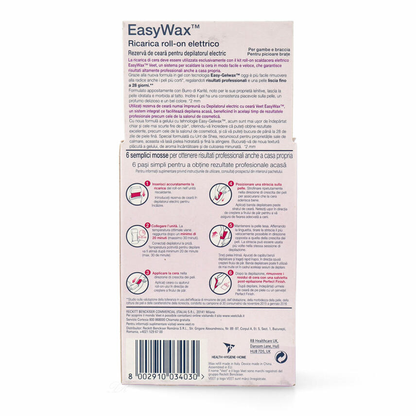 Veet Wachspatrone Easy-Gelwax refill f&uuml;r normale Haut 50ml