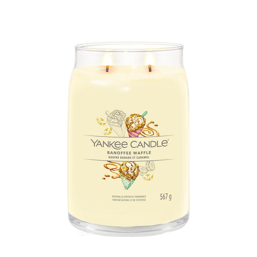 Yankee Candle Banoffee Waffle Signature Duftkerze Gro&szlig;es Glas 567 g