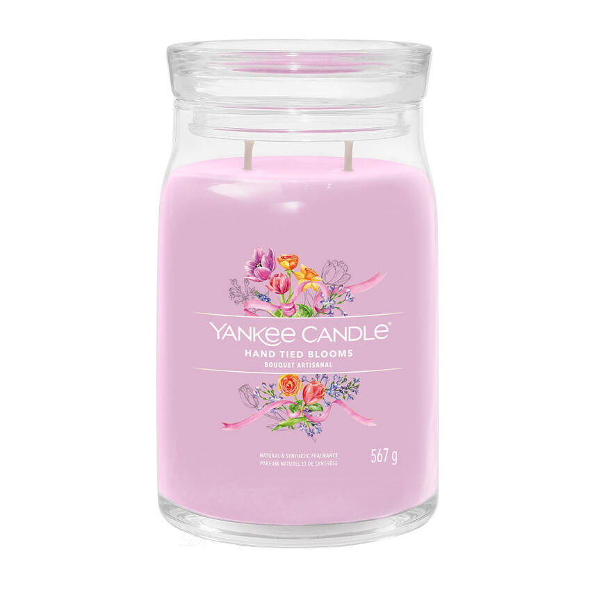 Yankee Candle Hand Tied Bloom Signature Duftkerze Gro&szlig;es Glas 567 g
