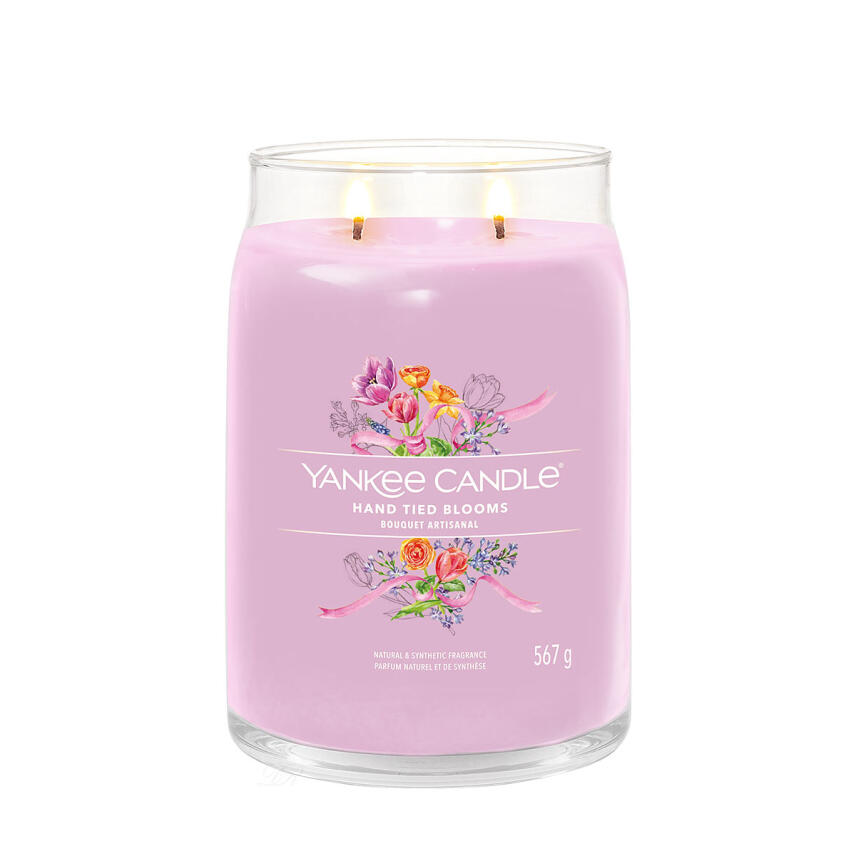 Yankee Candle Hand Tied Bloom Signature Duftkerze Gro&szlig;es Glas 567 g