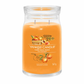 Yankee Candle Farm Fresh Peach Signature Duftkerze Großes Glas 567 g