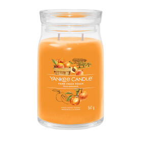 Yankee Candle Farm Fresh Peach Signature Duftkerze...