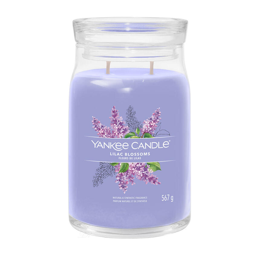 Yankee Candle Lilac Blossom Signature Duftkerze Gro&szlig;es Glas 567 g