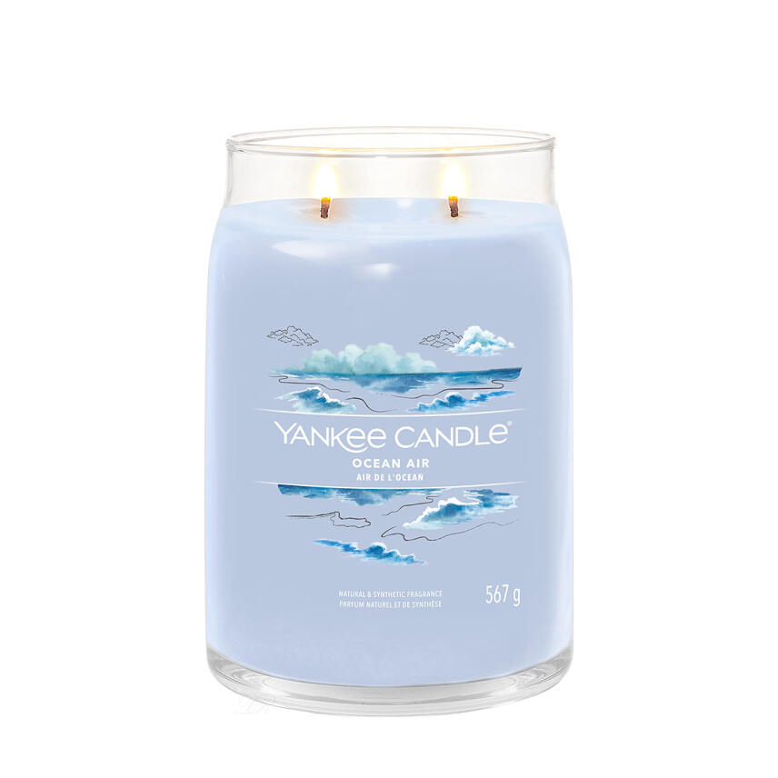 Yankee Candle Ocean Air Signature Duftkerze Gro&szlig;es Glas 567 g