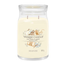 Yankee Candle Soft Wool &amp; Amber Signature Duftkerze...