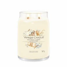 Yankee Candle Soft Wool &amp; Amber Signature Duftkerze Gro&szlig;es Glas 567 g
