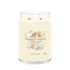Yankee Candle Soft Wool &amp; Amber Signature Duftkerze...