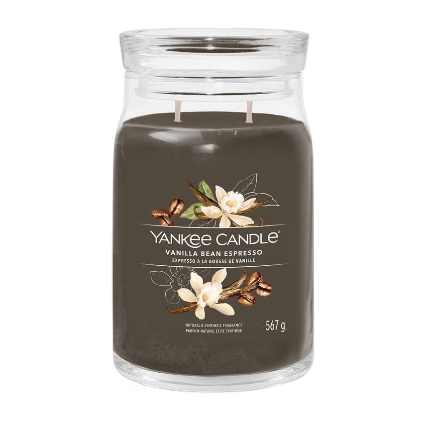 Yankee Candle Vanilla Bean Espresso Signature Duftkerze Gro&szlig;es Glas 567 g