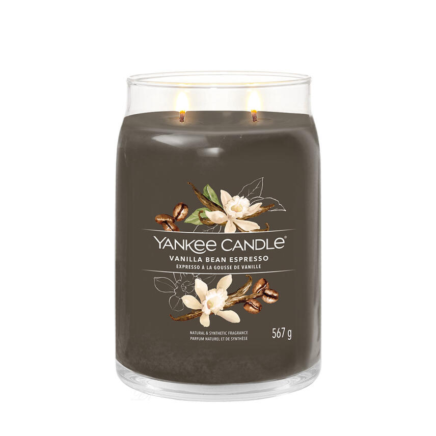 Yankee Candle Vanilla Bean Espresso Signature Duftkerze Gro&szlig;es Glas 567 g