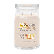 Yankee Candle Vanilla Cr&egrave;me Br&ucirc;l&eacute;e Signature Duftkerze Gro&szlig;es Glas 567 g