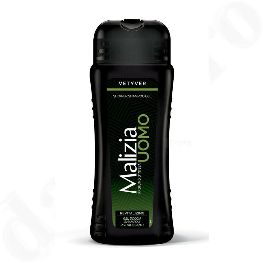 Malizia UOMO Vetyver Duschgel &amp; Shampoo Revitalizing 2in1 500 ml