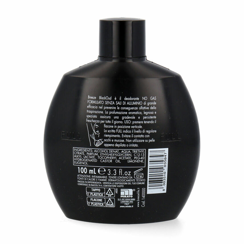 Breeze Deodorant Squeeze Black Oud 100 ml