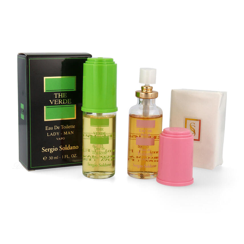 Sergio Soldano Set The Verde Eau de Toilette unisex 30 ml + Seife