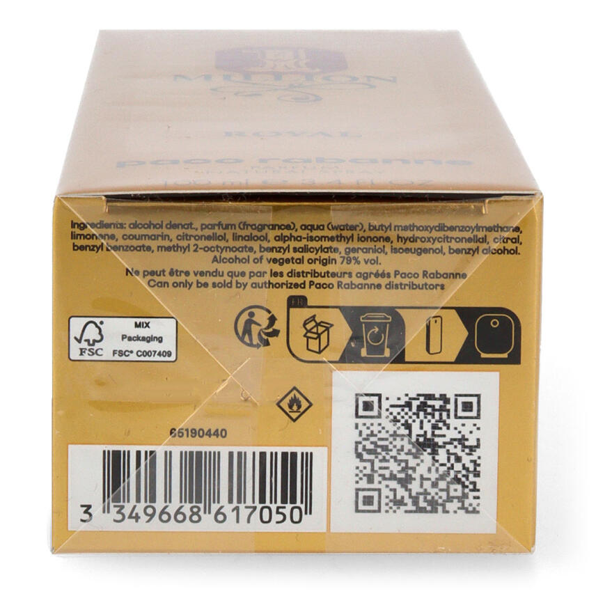 Paco Rabanne 1 Million Royal Parfum f&uuml;r Herren 100 ml