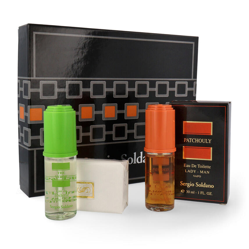 Sergio Soldano Set Patchouly Eau de Toilette unisex 30 ml + Seife