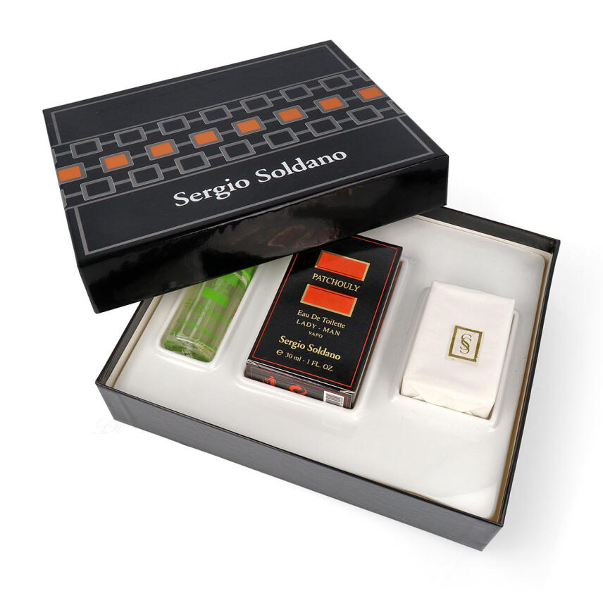 Sergio Soldano Set Patchouly Eau de Toilette unisex 30 ml + Seife