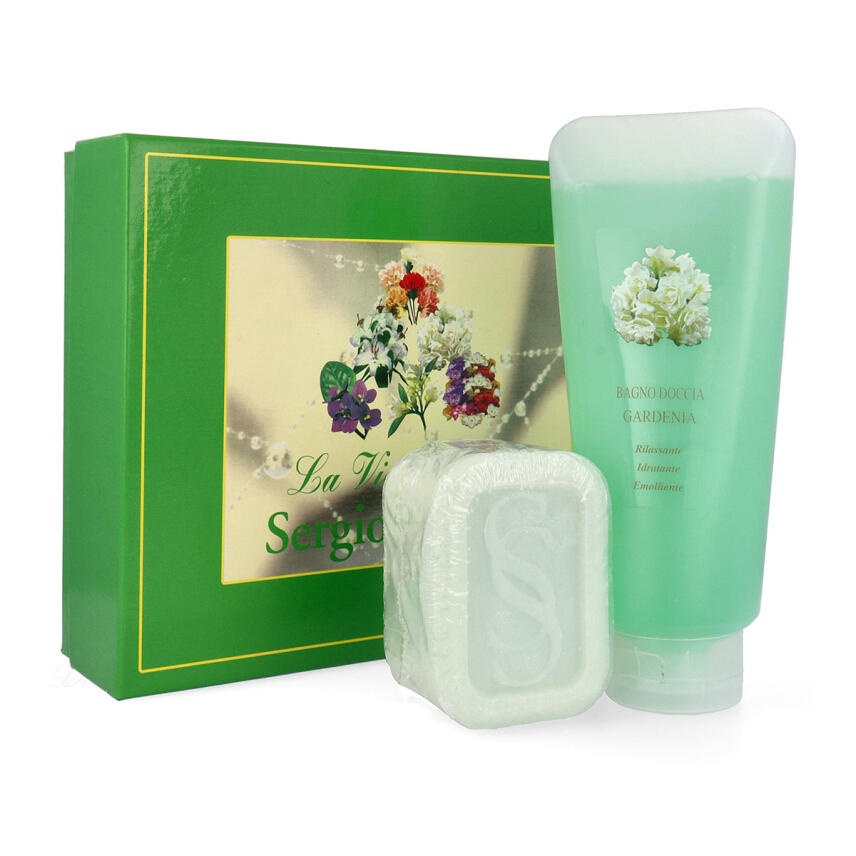 Sergio Soldano Viadei Fiori Gardenia Badedusche 400ml + Seife 300g