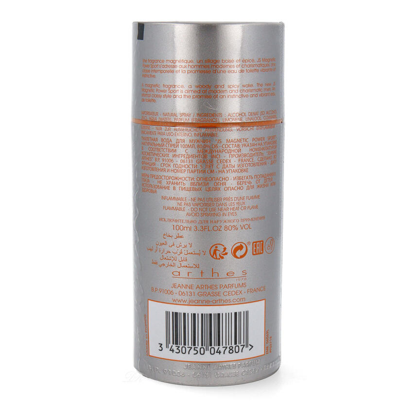 Jeanne Arthes Magnetic Power Sport Eau de Toilette Herren 100 ml vapo