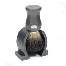 Omega Rasierpinsel Dachs Stockzupf 6618 Pure Badger mit Halter