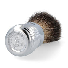 Omega Rasierpinsel Dachs Stockzupf 6113 Pure Badger Halter und Tiegel