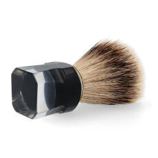 Omega Rasierpinsel Silberspitze Dachshaar 631 mit Harzgriff