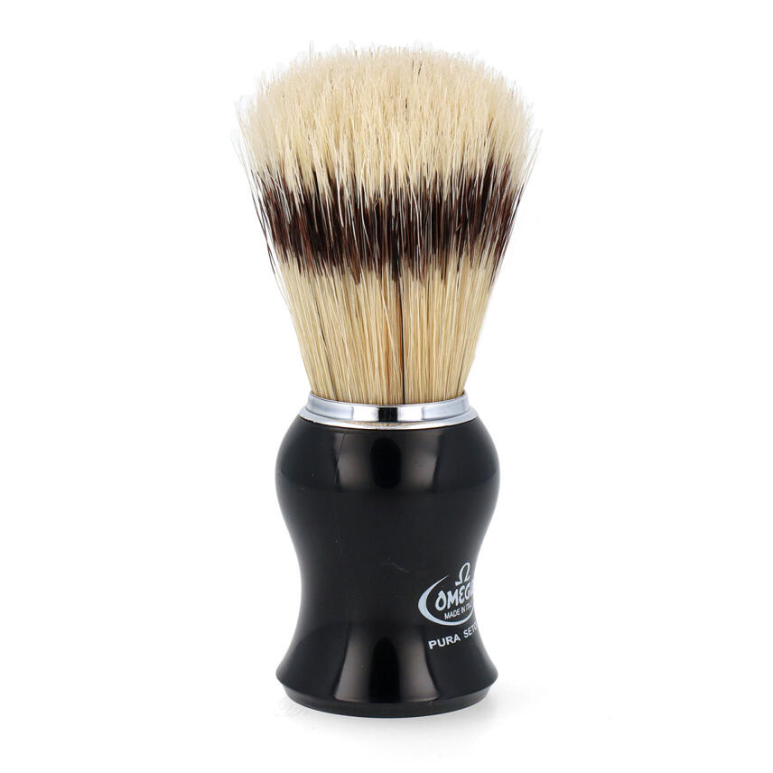 Omega Rasierpinsel Set M1206.6 reine Borste - Rasierer - Halter