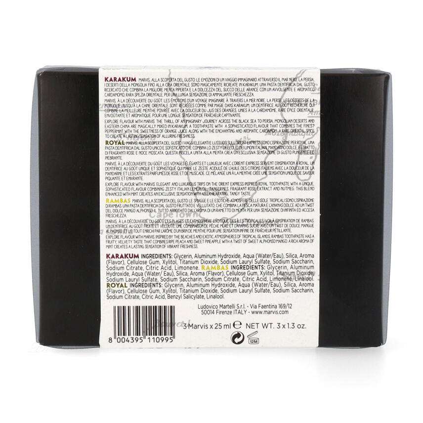 Marvis Wonders of the World Box Zahnpasta mit 3 x 25 ml