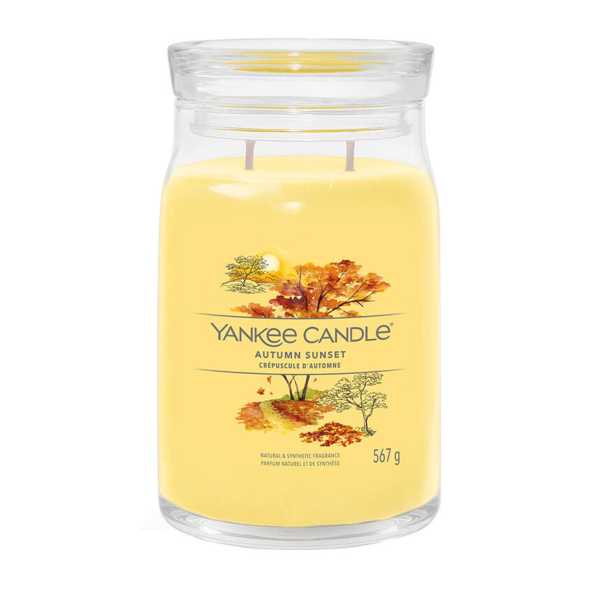 Yankee Candle Autumn Sunset Signature Duftkerze Gro&szlig;es Glas 567 g