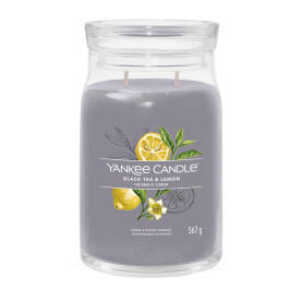Yankee Candle Black Tea & Lemon Signature Duftkerze...