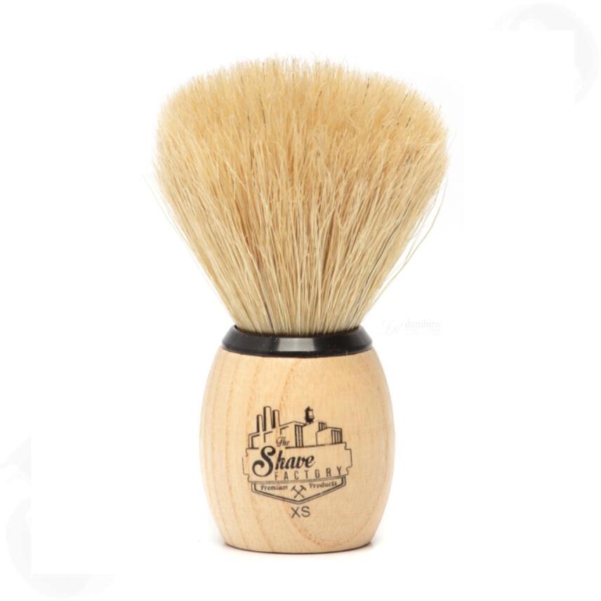 The Shave Factory Rasierpinsel XS mit Holzgriff