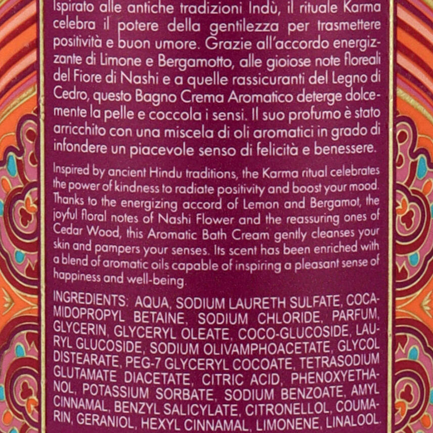 Tesori dOriente Karma Nashi Blume und Zedernholz Badecreme 500 ml