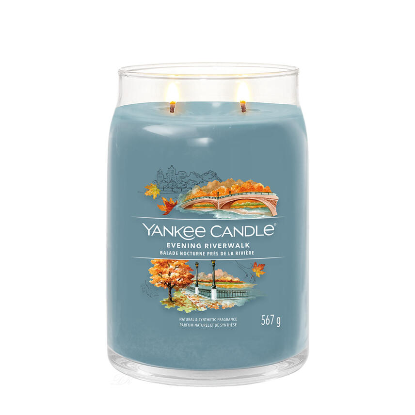 Yankee Candle Evening Riverwalk Signature Duftkerze Gro&szlig;es Glas 567 g