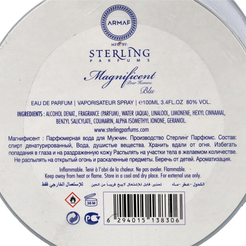 Armaf Magnificent Blu Eau de Toilette Herren 100 ml vapo