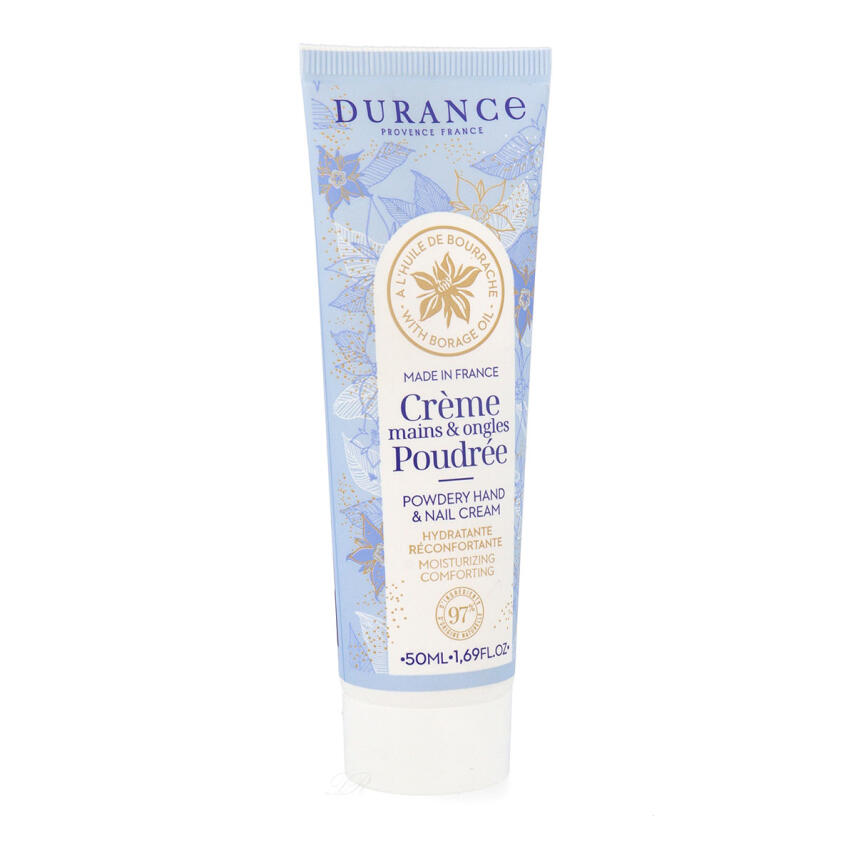 Durance Pudrige Hand- &amp; Nagelcreme mit Borretsch&ouml;l 50 ml