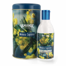 LAmande Mimosa Supremo Bade und Duschgel in Sammeldose...