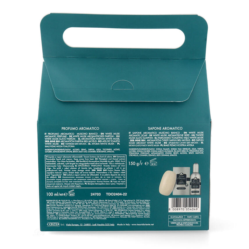 Tesori dOriente Muschio Bianco Eau de Toilette 100 ml &amp; Seife 150 g