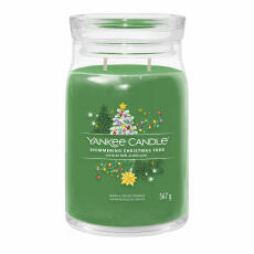 Yankee Candle Shimmering Christmas Tree Signature Duftkerze Gro&szlig;es Glas 567 g