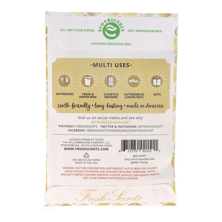 Willowbrook Bee Happy Duftsachet 115 ml