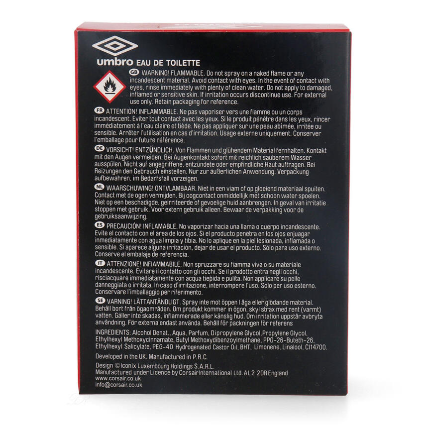 Umbro Power Eau de Toilette f&uuml;r Herren 60 ml vapo