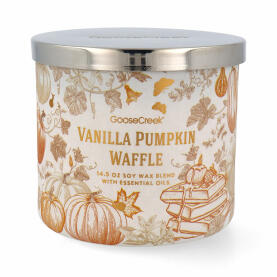 Goose Creek Candle Vanilla Pumpkin Waffle 3-Docht...