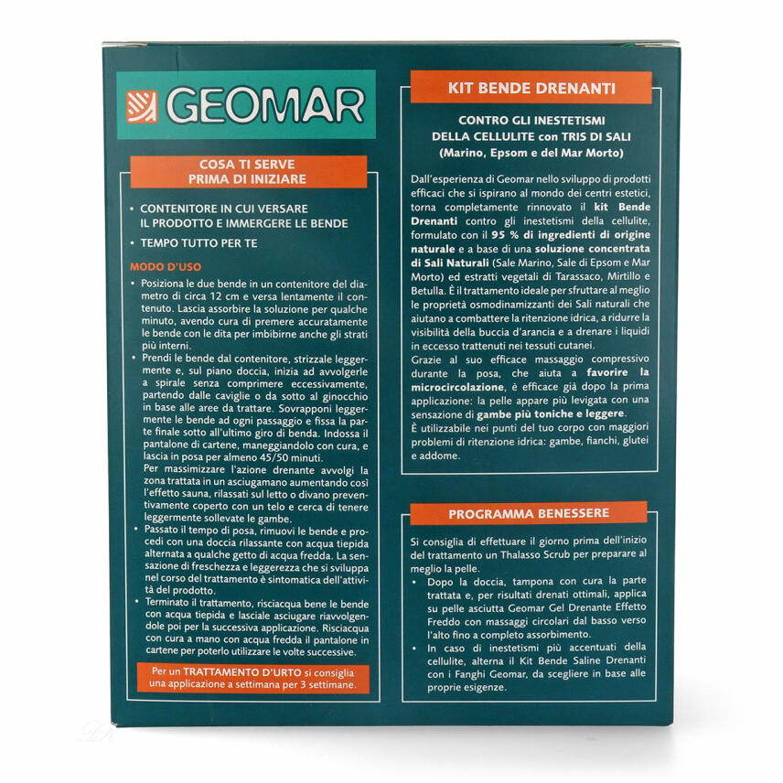 GEOMAR Kit mit Drainageverb&auml;nden Anti Cellulite