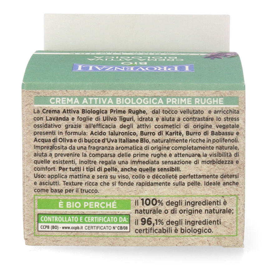 I Provenzali Bio Gesichtscreme Erste Falten Lavendel 50 ml